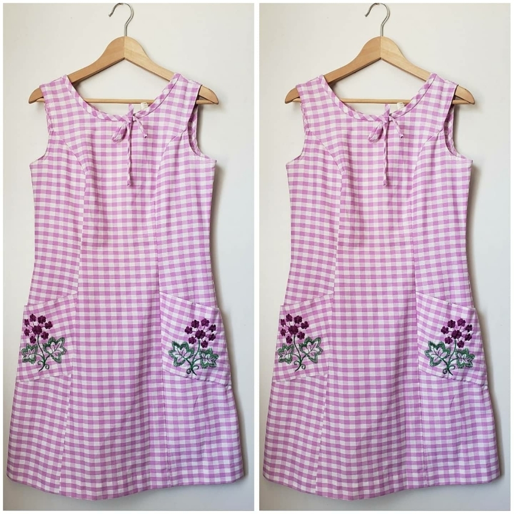 Vintage 60's Gingham Dress
